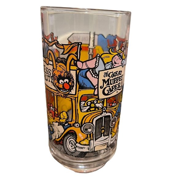 Vintage McDonalds 1981 The Great Muppet Caper Happiness Hotel Glass Tumbler VGC - Picture 3 of 9
